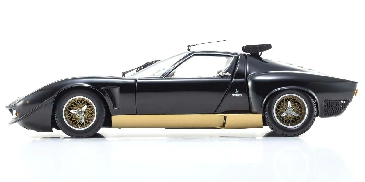 1/18 Kyosho Lamborghini Miura Jota SVR Schwarz-Gold