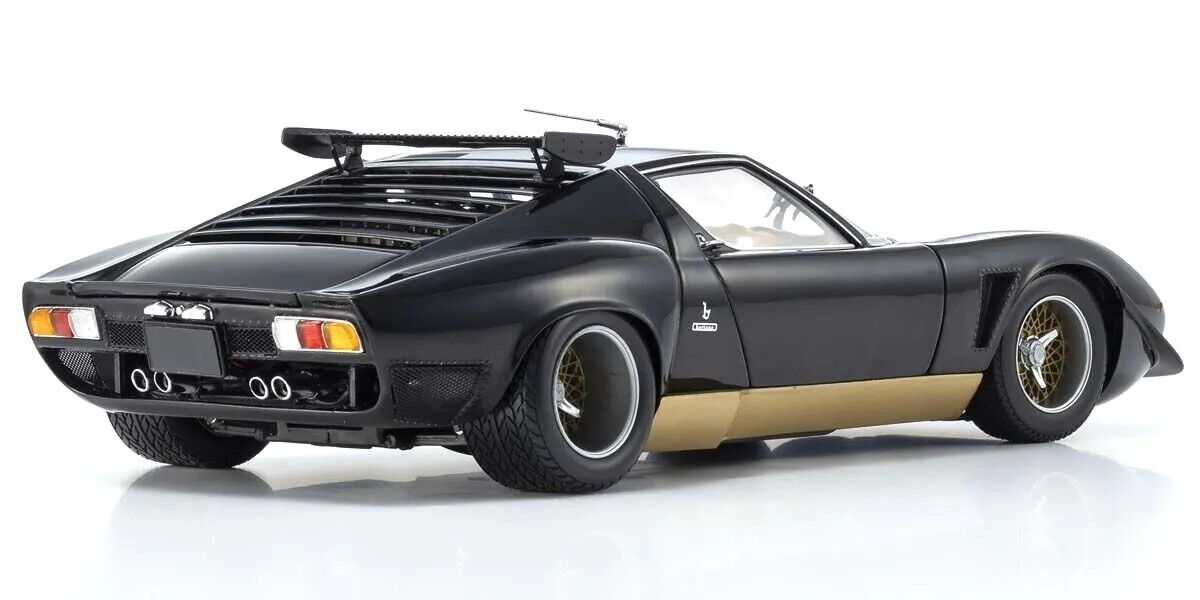 1/18 Kyosho Lamborghini Miura Jota SVR Schwarz-Gold