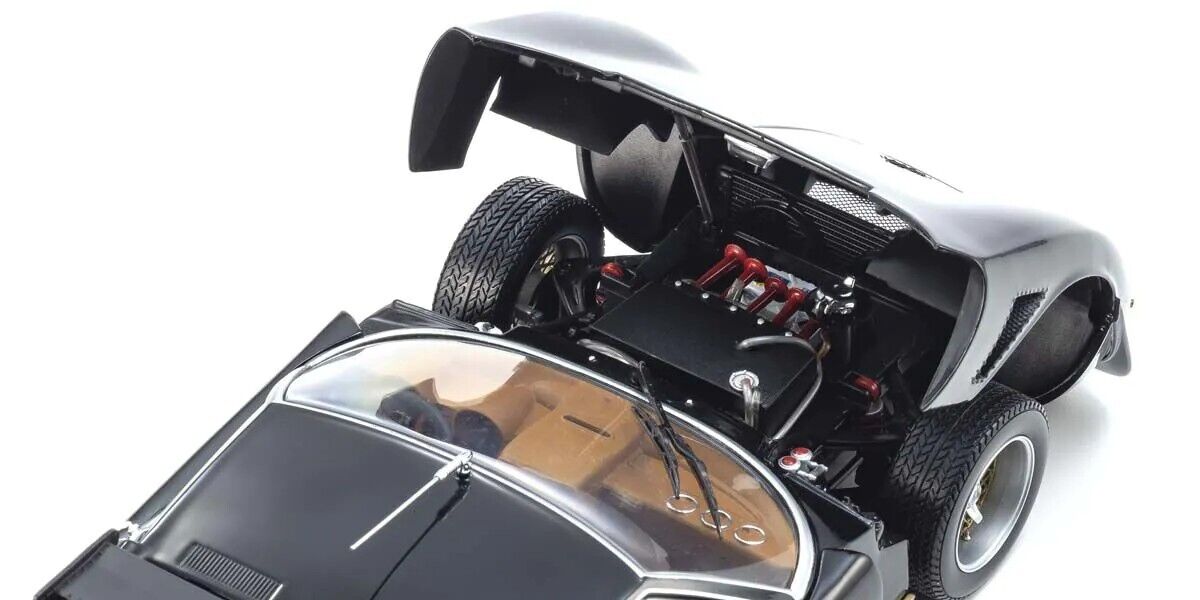 1/18 Kyosho Lamborghini Miura Jota SVR Schwarz-Gold