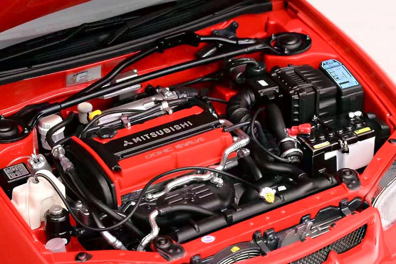 1:18 Motorhelix Mitsubishi Lancer Evo IV Rot M-84004