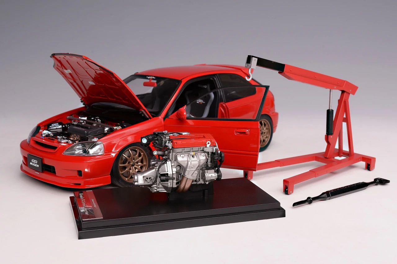 1:18 Motorhelix Honda Civic EK9 Type R Mugen Red M-85026