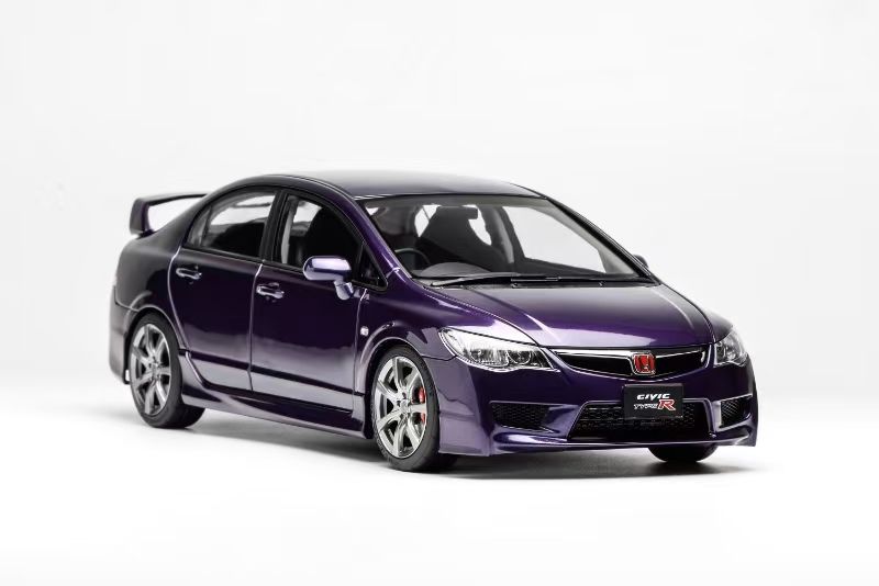 1:18 Motorhelix Honda Civic Type R FD2 Late Version Violet M-85407