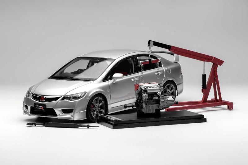 1:18 Motorhelix Honda Civic Type R FD2 Late Version Silber M-85405