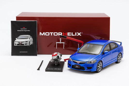 1:18 Motorhelix Honda Civic Type R FD2 Early Version Blue M-85409