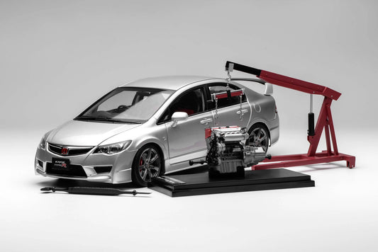 1:18 Motorhelix Honda Civic Type R FD2 Early Version Silver M-85410