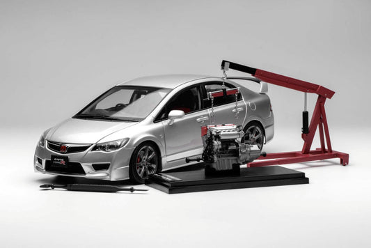 1:18 Motorhelix Honda Civic Type R FD2 Late Version Silber M-85405