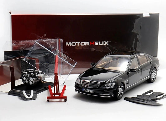 1:18 Motorhelix Mercedes-Benz S-Class S600L W221 Limousine Schwarz M-82204